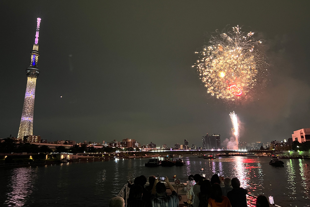 隅田川花火大会乗合船