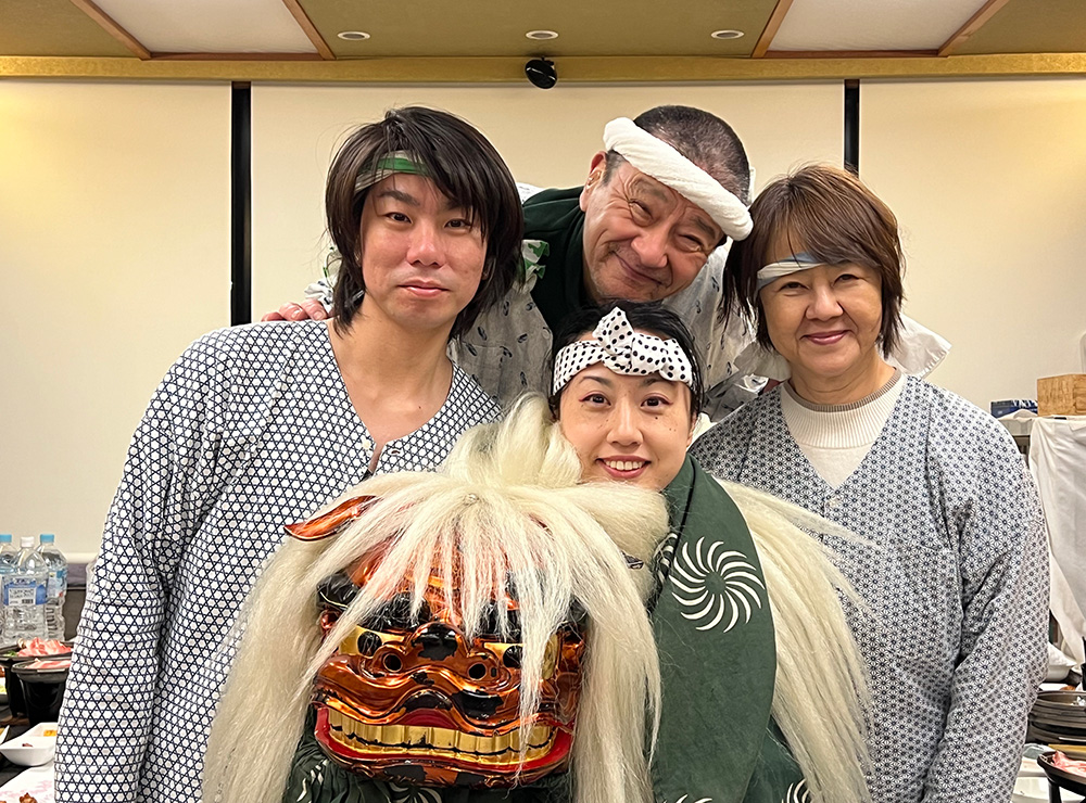 海外ゲストに人気！獅子舞パフォーマンス画像