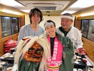 海外ゲストに人気！獅子舞パフォーマンス画像