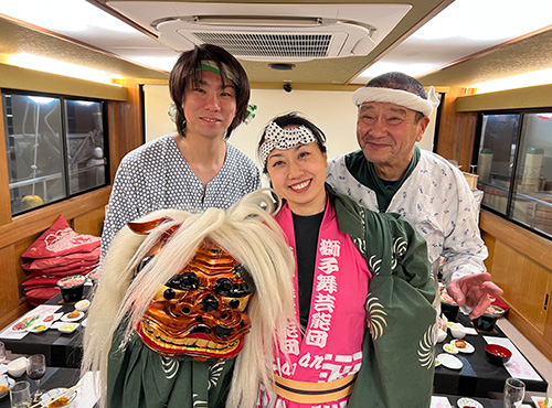 お客様の声-海外ゲストに人気！獅子舞パフォーマンスで大盛り上がり